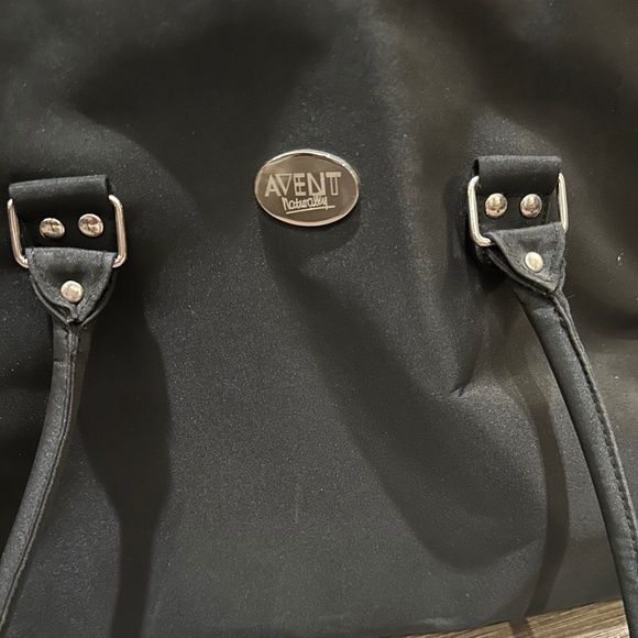 AVENT DIAPER/Bottle Bag.  Black. Maternity - Picture 1 of 8